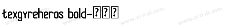 texgyreheros bold字体转换